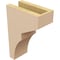 Ekena Millwork 4"W x 8"D x 12"H Classic Monterey Rough Cedar Woodgrain TimberThane Corbel, Primed Tan CORUR04X08X12MONRCPR - alternate 3